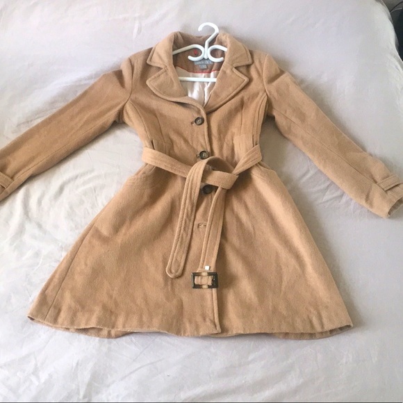 H&M Camel Tan Trenchcoat Size 10 - Picture 1 of 3